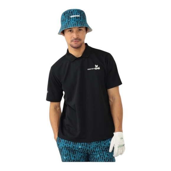Beams Golf Woodstock Collab Polo in Black NWT